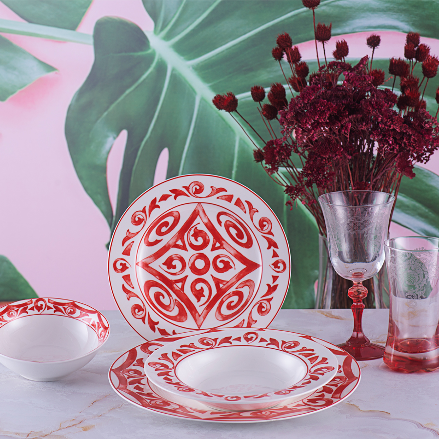 PR22-1003 - Rosso 24 Parça Yemek Takımı