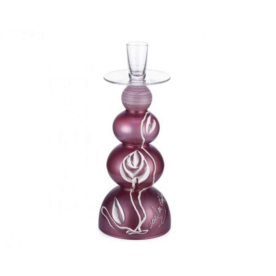 AHD-40153 - Fuşya Boğumlu Mumluk 33cm