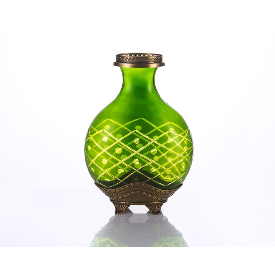 M38-12643G - Yeşil Vazo Küçük 37Cm