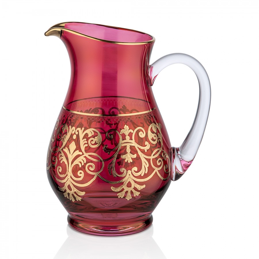 M40-131 - Tiara Sarmaşık Kırmızı Sürahi