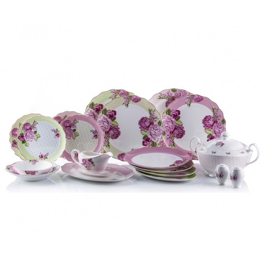 M52-101 - Rosa 74 Parça Bonechina 24 Servisli Y.Tk.