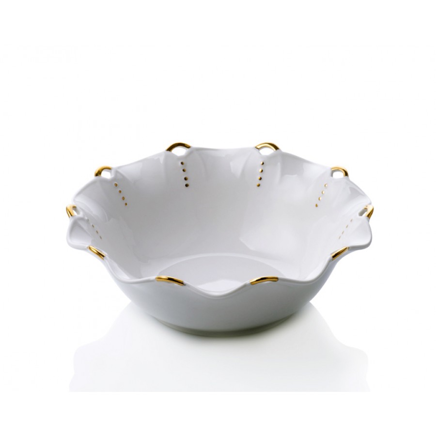 M55-102 - Altın Varaklı Kase 15Cm