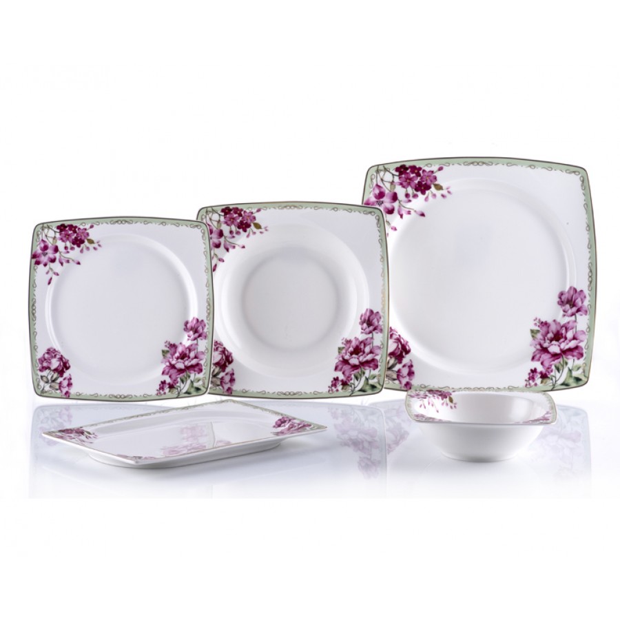 M57-104 - Carino 74 Parça Bonechina Kare 24 Servisli Y.Tk.