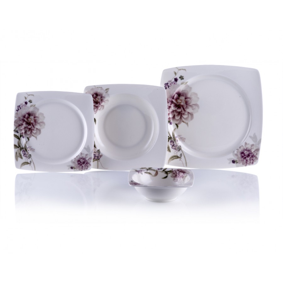 M57-108 - Laura 74 Parça Bonechina Kare 24 Servisli Y.Tk.