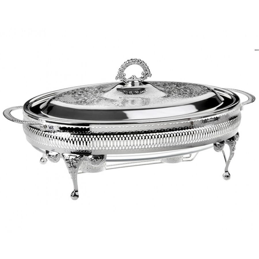 PR04-1046 - Gümüş Oval Isıtıcı Servis 41*27*19
