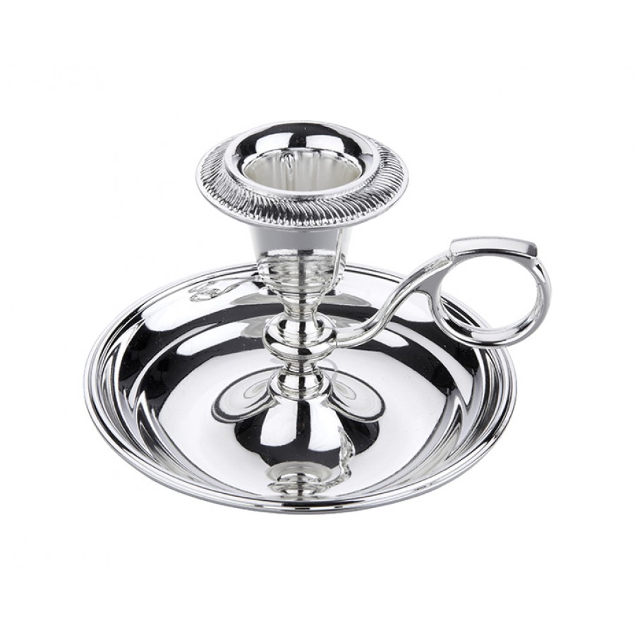 PR04-1047 - Gümüş Tekli Mumluk 9cm