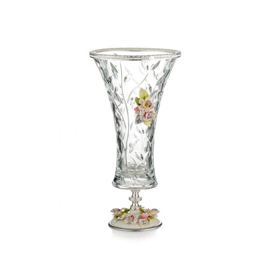 PR05-1074 - Gümüş Kapidemonteli Vazo 42*20
