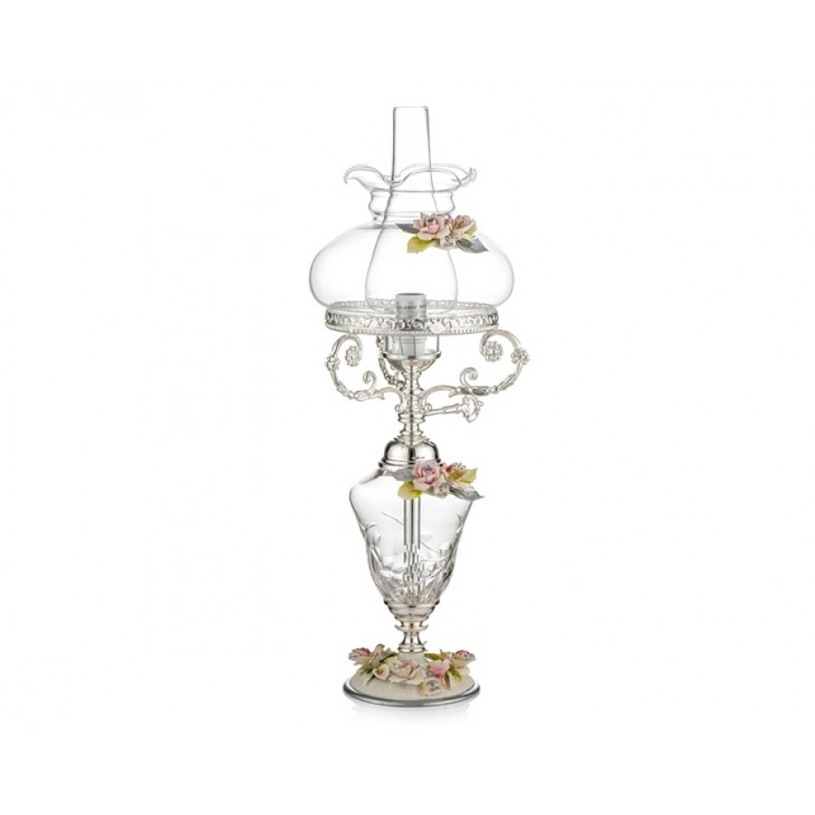 PR05-1087 - Gümüş  Kapidemonteli Lamba 64cm