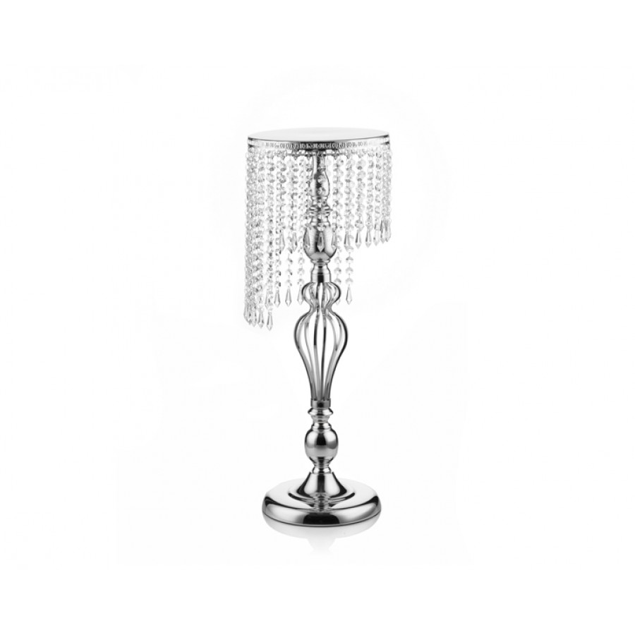 PR14-1023 - Gümüş Taç Ayaklı Kristalli Dekor 25*25*67