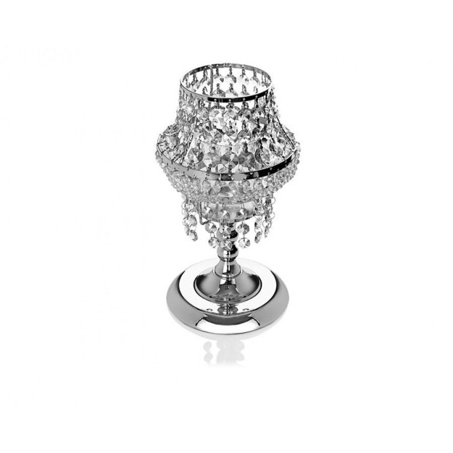 PR14-1128 - Gümüş Kristal Mumluk 18*18*31