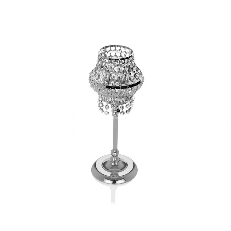 PR14-1130 - Gümüş Kristal Mumluk 18*18*52
