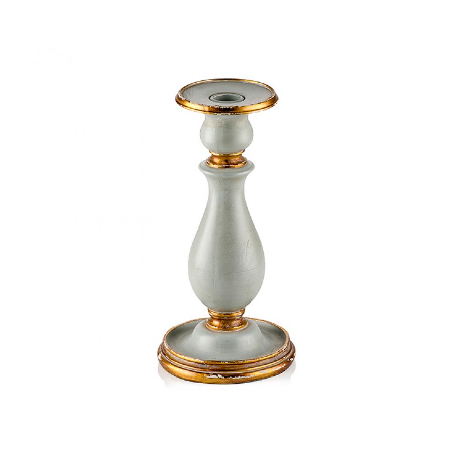 PR30-1003 - Altın-Mavi Küçük Mumluk 23*12