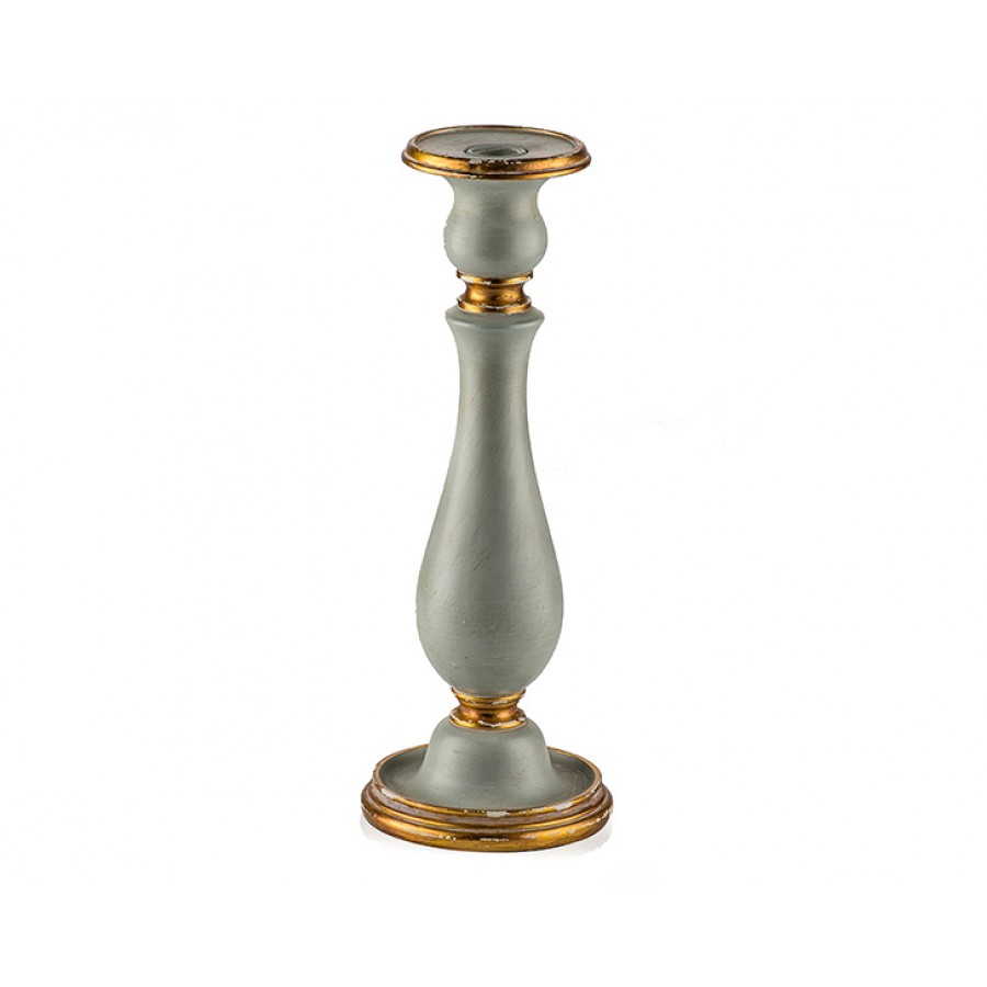 PR30-1005 - Altın-Mavi Büyük Mumluk 31*12