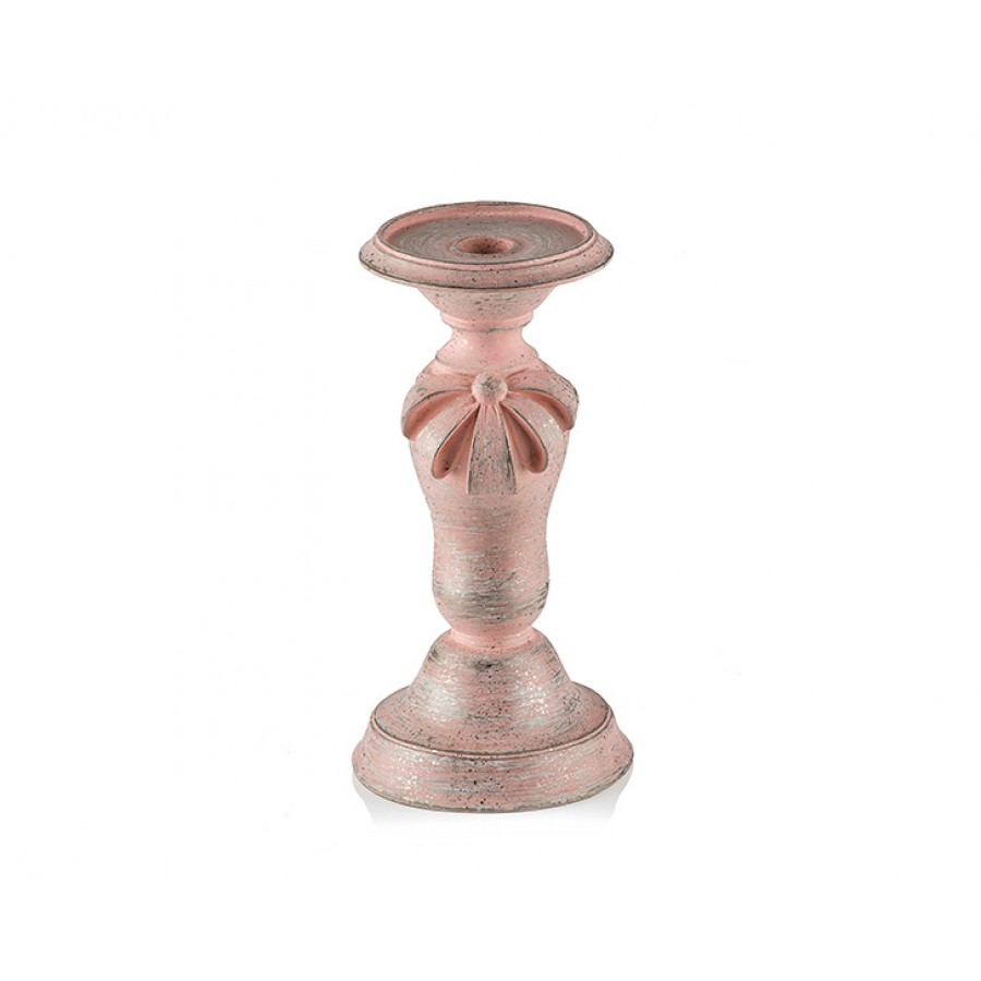 PR30-1015 - Pembe Kurdeleli Küçük Mumluk 23*12