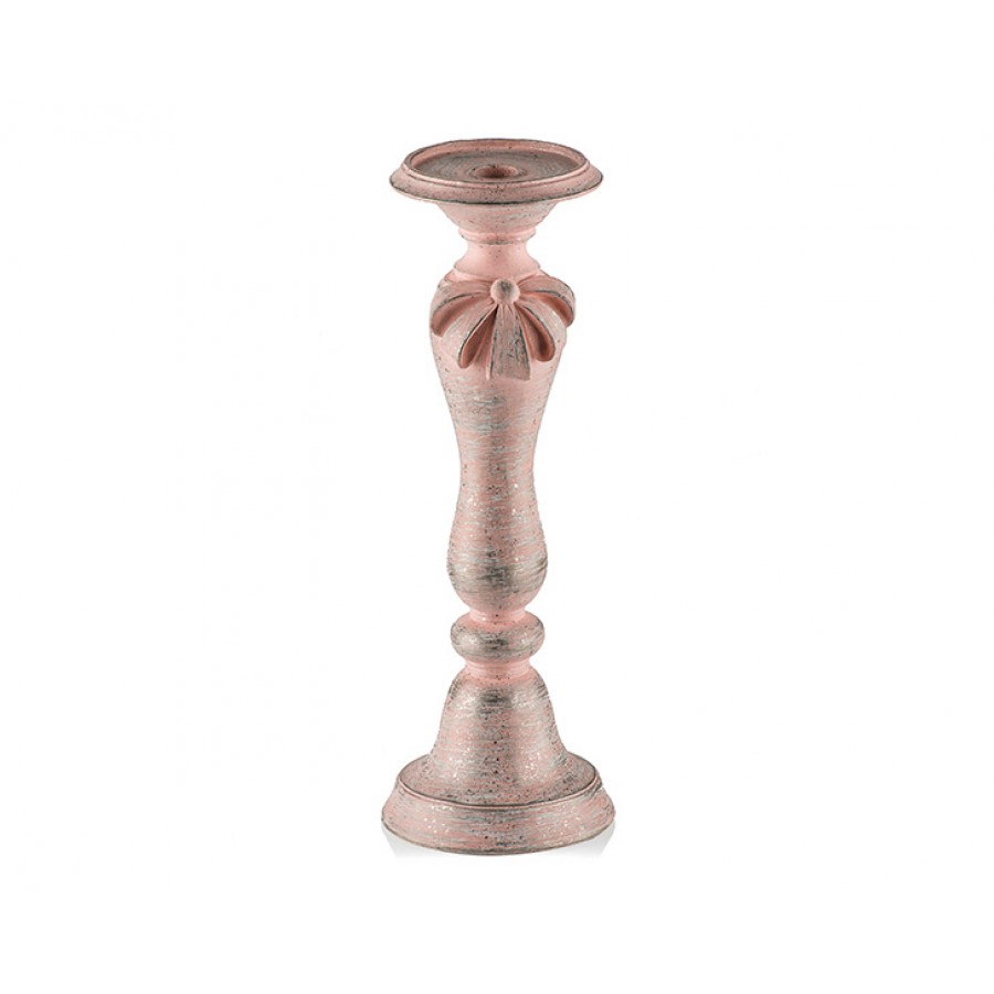PR30-1017 - Pembe Kurdeleli Büyük Mumluk 33*12