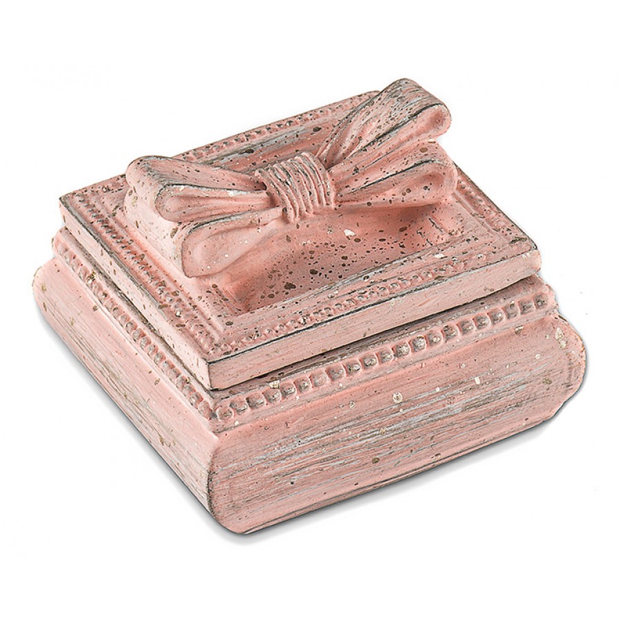 PR30-1021 - Pembe Kurdeleli Mücevher Kutusu 6*6