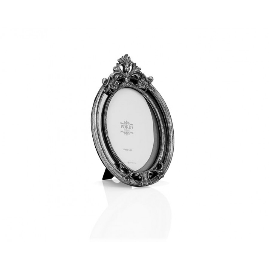 PR32-1045 - Gümüş Taçlı Oval Çerçeve 15*20