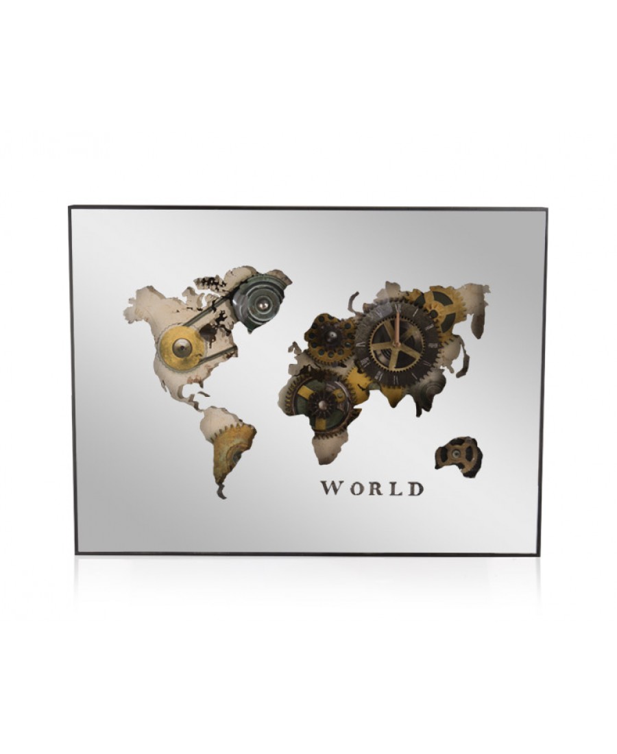 PR49-1009 - World Duvar Saati 80x60 cm