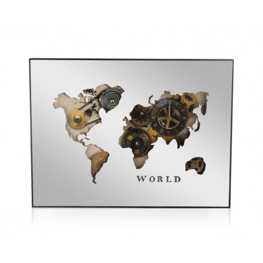 PR49-1009 - World Duvar Saati 80x60 cm