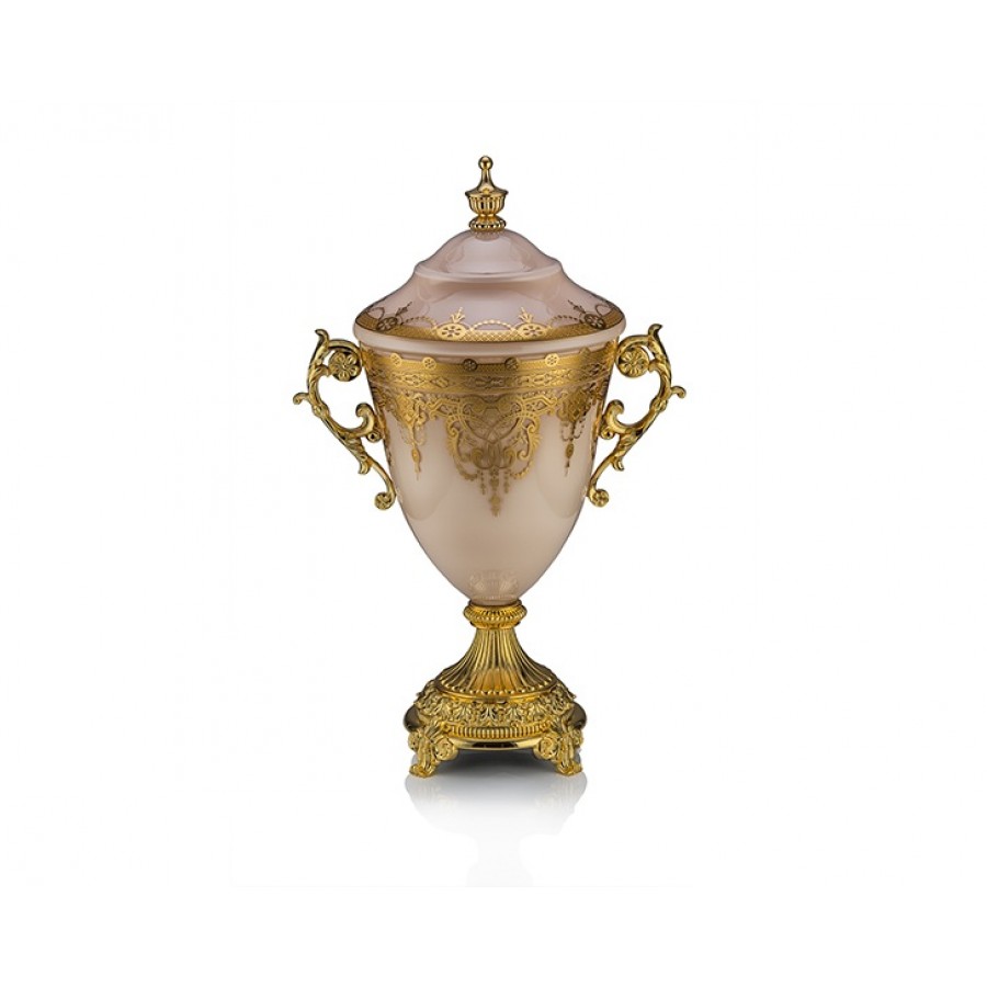 PR56-1010 - Pudra Pembe Altın Küp 51*33