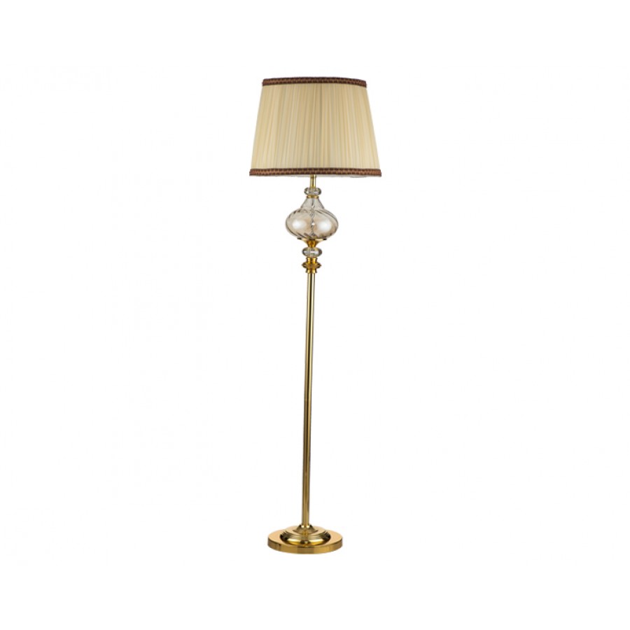 PR57-1039 - Altın Ayaklı Amber Gövdeli Lambader 160*44
