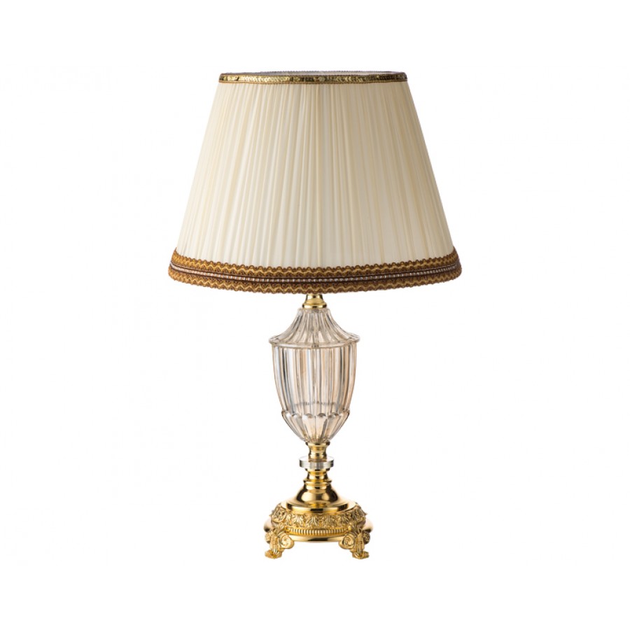 PR57-1040 - Altın Ayaklı Kristal Gövdeli Abajur 69*40