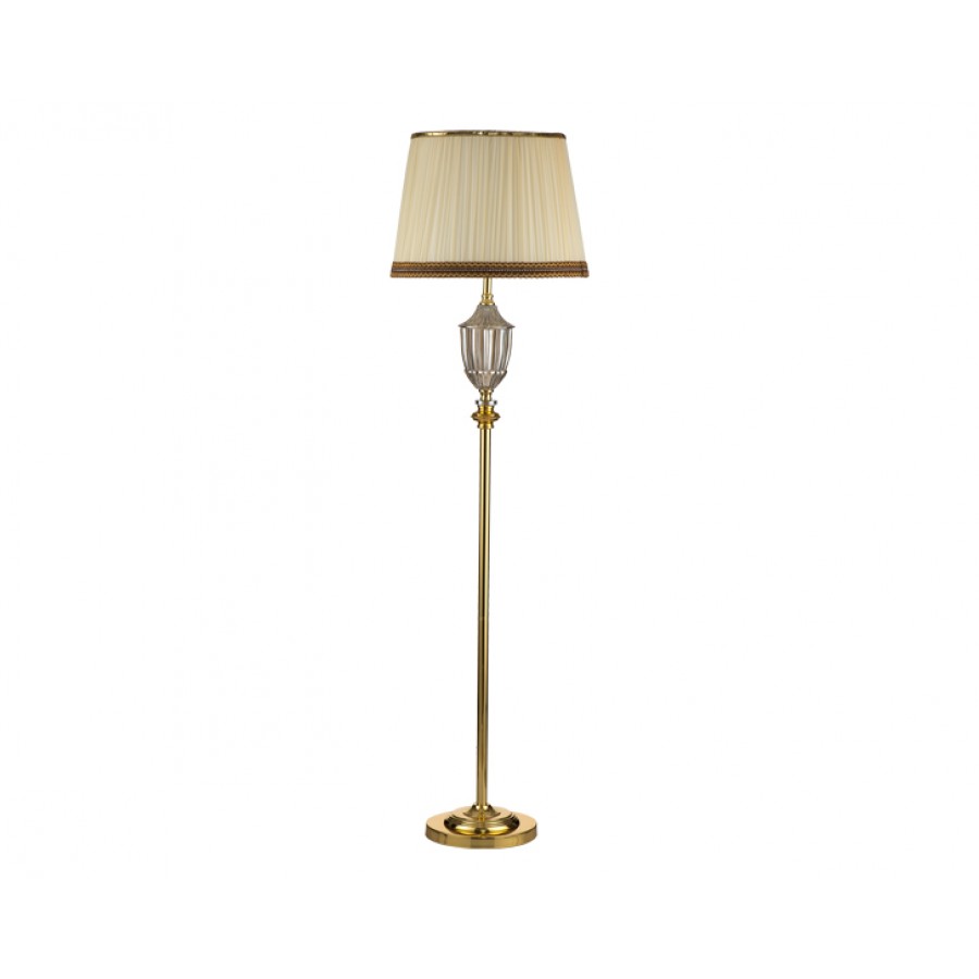 PR57-1041 - Altın Ayaklı Kristal Gövdeli Lambader 160*44