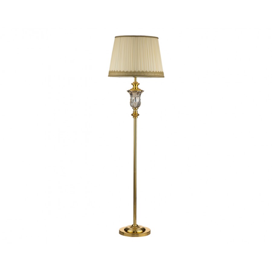 PR57-1043 - Altın Ayaklı Kristal Gövdeli Lambader 165*44