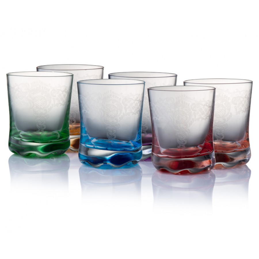 PR66-1124 - RAINBOW ASORTİ VİSKİ BARDAK