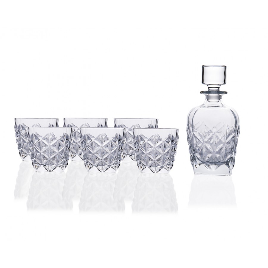 RCR-73288 - ENIGMA Viski Bardak+Viski Şişesi 7li Set