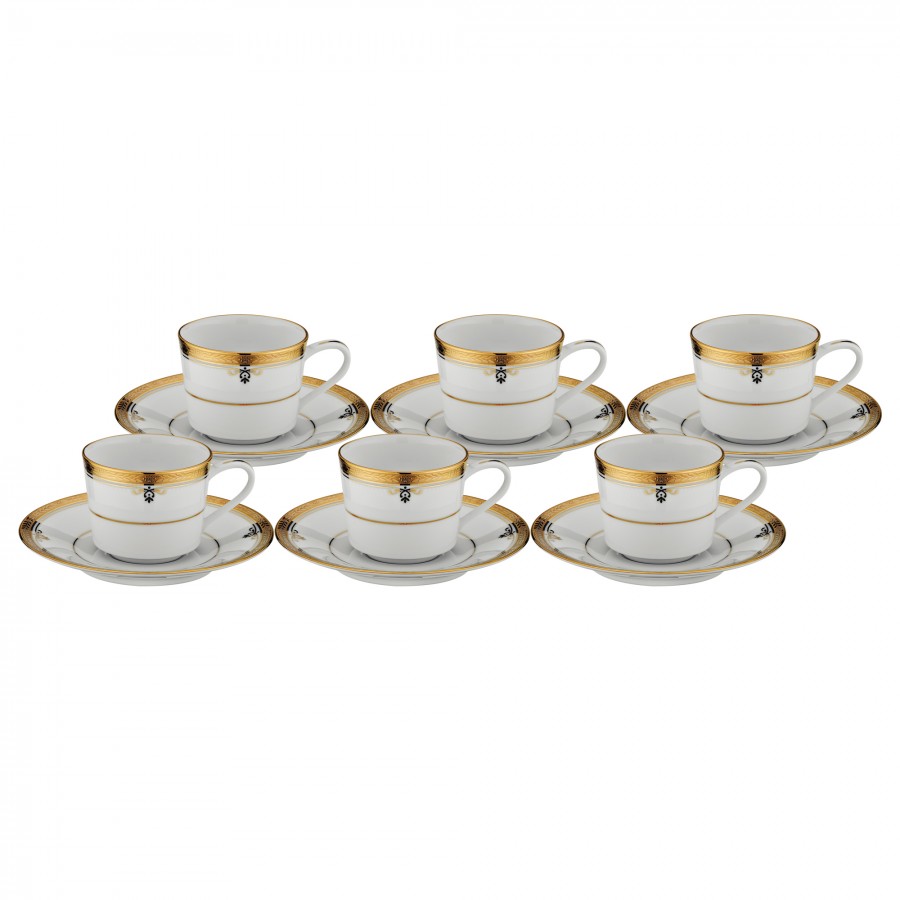 PRN-4346-K - Noritake BUCKINGHAM GOLD Kahve Fincan Takımı