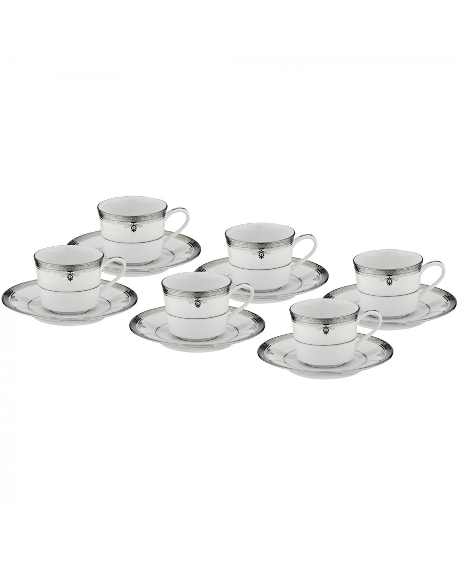 PRN-4347-K - Noritake BUCKINGHAM PLATINUM Kahve Fincan Takımı